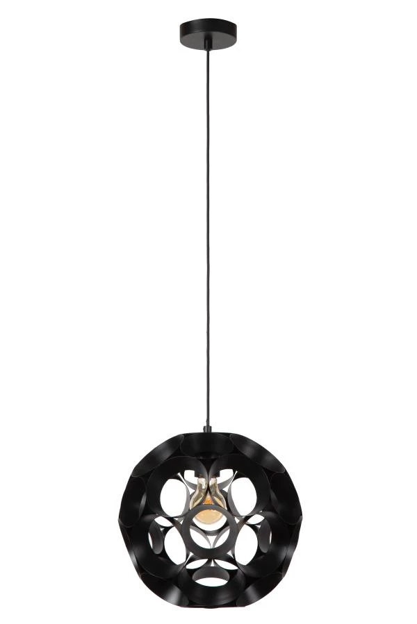 Lucide HANNELORE - Suspension - Ø 30 cm - 1xE27 - Noir - éteint